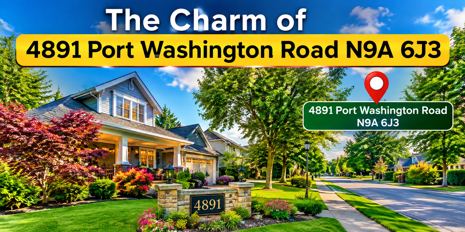 The Charm of 4891 Port Washington Road N9A 6J3